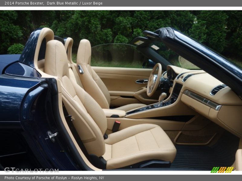 Dark Blue Metallic / Luxor Beige 2014 Porsche Boxster