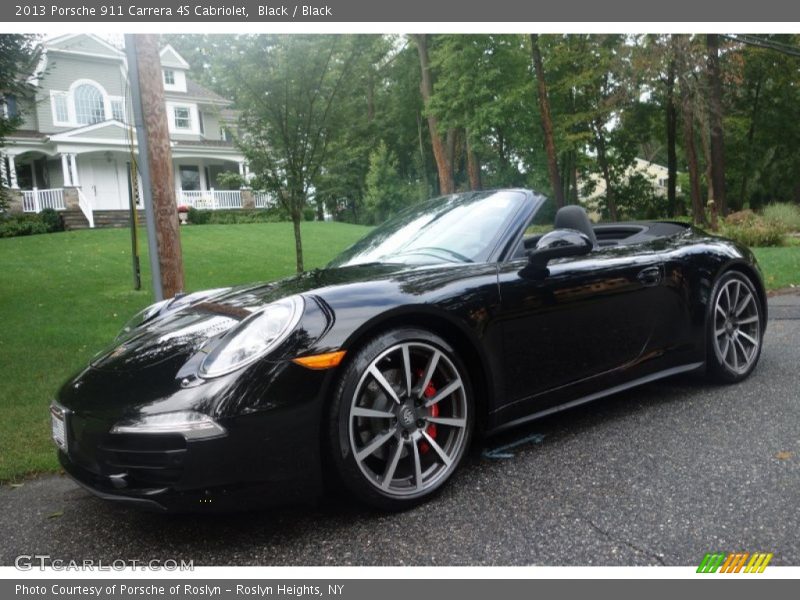 Black / Black 2013 Porsche 911 Carrera 4S Cabriolet