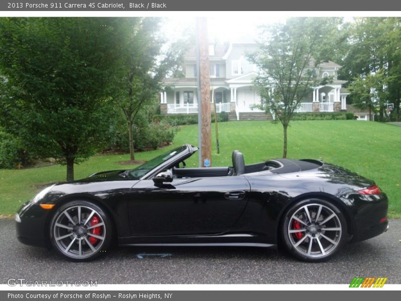 Black / Black 2013 Porsche 911 Carrera 4S Cabriolet