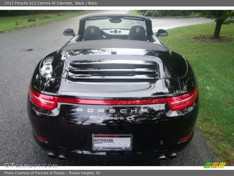 Black / Black 2013 Porsche 911 Carrera 4S Cabriolet