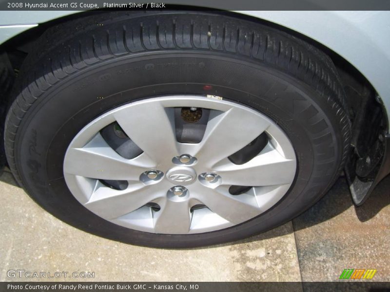 Platinum Silver / Black 2008 Hyundai Accent GS Coupe