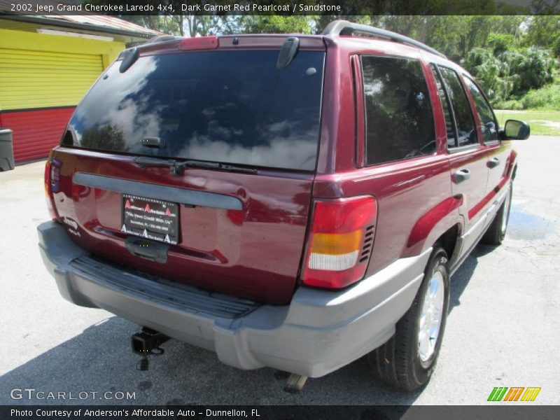 Dark Garnet Red Pearlcoat / Sandstone 2002 Jeep Grand Cherokee Laredo 4x4