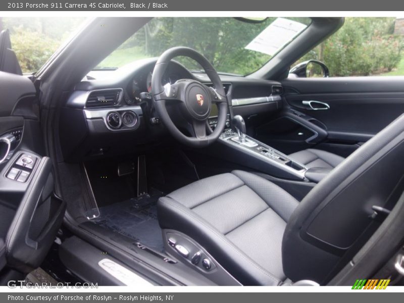 Black / Black 2013 Porsche 911 Carrera 4S Cabriolet