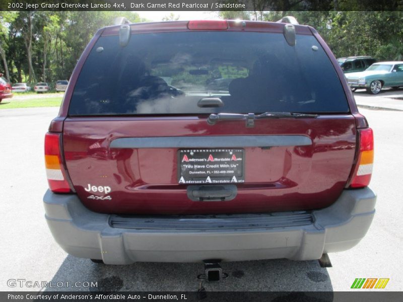 Dark Garnet Red Pearlcoat / Sandstone 2002 Jeep Grand Cherokee Laredo 4x4