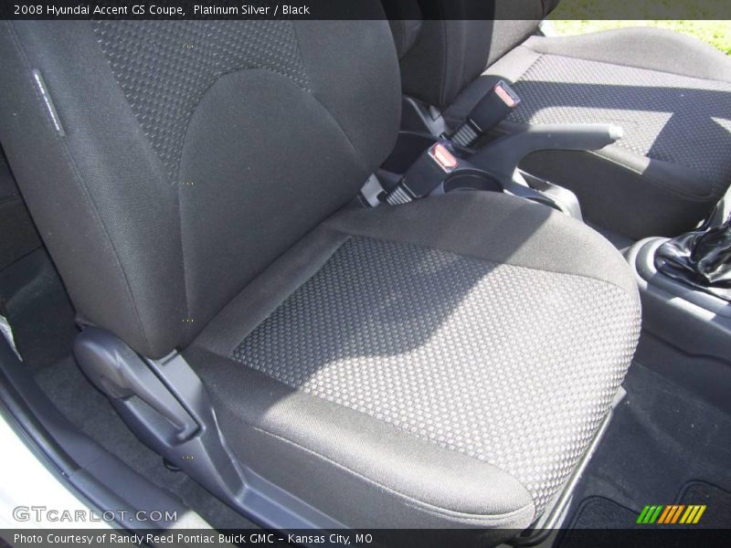 Platinum Silver / Black 2008 Hyundai Accent GS Coupe