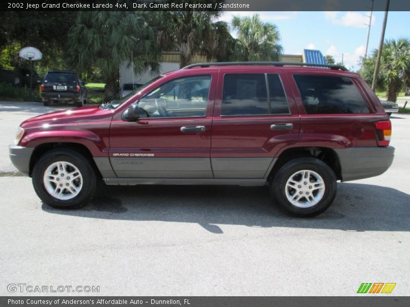Dark Garnet Red Pearlcoat / Sandstone 2002 Jeep Grand Cherokee Laredo 4x4