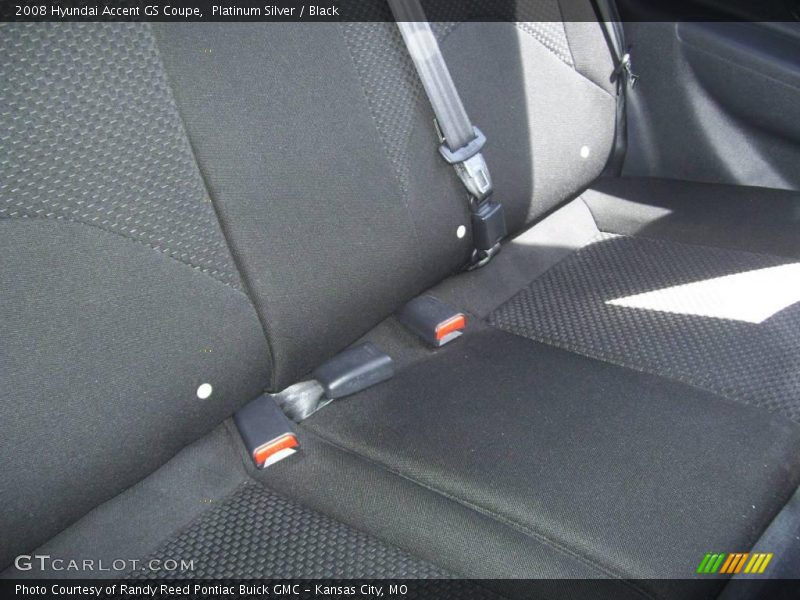 Platinum Silver / Black 2008 Hyundai Accent GS Coupe