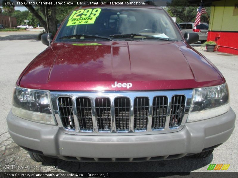 Dark Garnet Red Pearlcoat / Sandstone 2002 Jeep Grand Cherokee Laredo 4x4