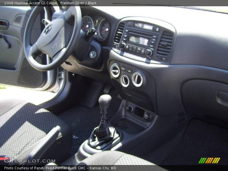Platinum Silver / Black 2008 Hyundai Accent GS Coupe