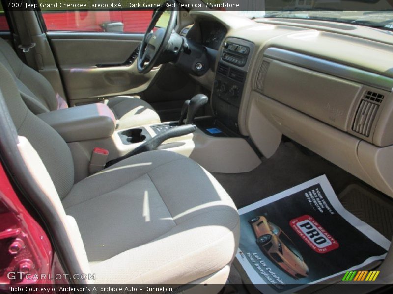Dark Garnet Red Pearlcoat / Sandstone 2002 Jeep Grand Cherokee Laredo 4x4