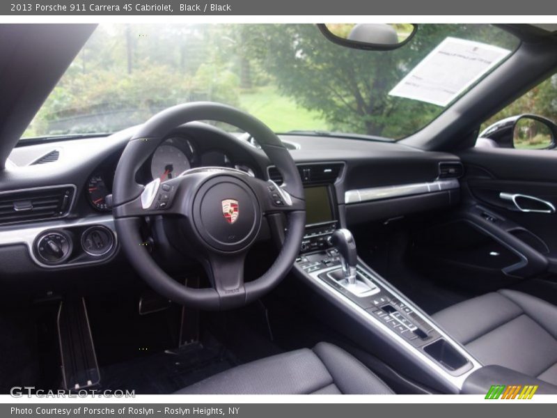 Black / Black 2013 Porsche 911 Carrera 4S Cabriolet