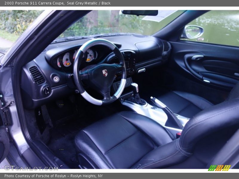 Seal Grey Metallic / Black 2003 Porsche 911 Carrera Coupe
