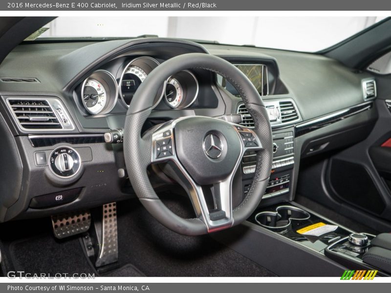 Iridium Silver Metallic / Red/Black 2016 Mercedes-Benz E 400 Cabriolet