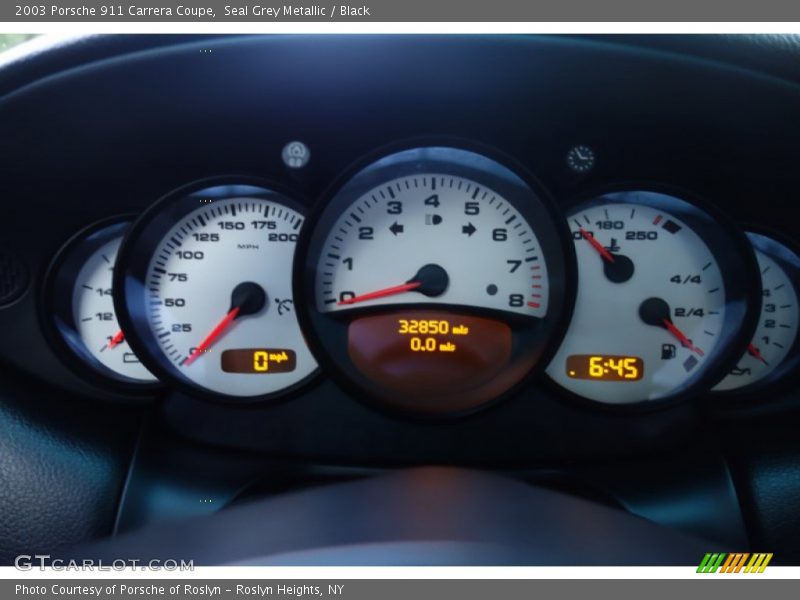 Seal Grey Metallic / Black 2003 Porsche 911 Carrera Coupe