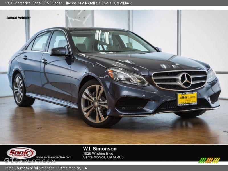 Indigo Blue Metallic / Crystal Grey/Black 2016 Mercedes-Benz E 350 Sedan