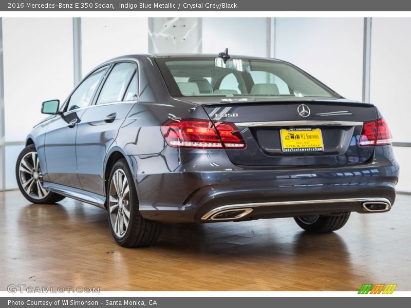 Indigo Blue Metallic / Crystal Grey/Black 2016 Mercedes-Benz E 350 Sedan