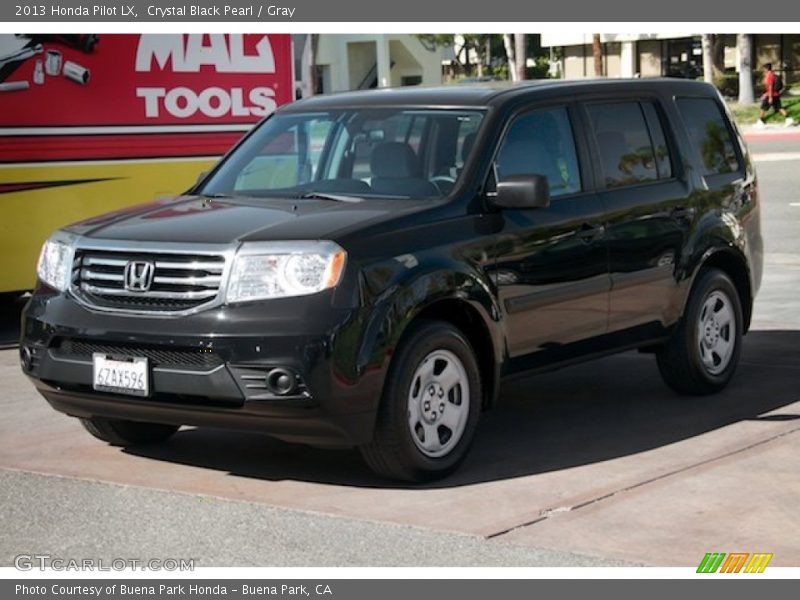Crystal Black Pearl / Gray 2013 Honda Pilot LX