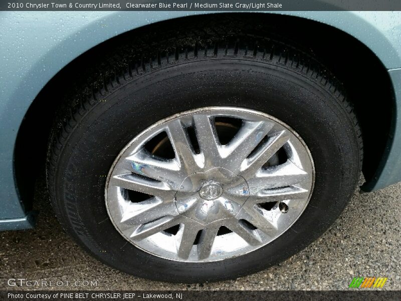 Clearwater Blue Pearl / Medium Slate Gray/Light Shale 2010 Chrysler Town & Country Limited