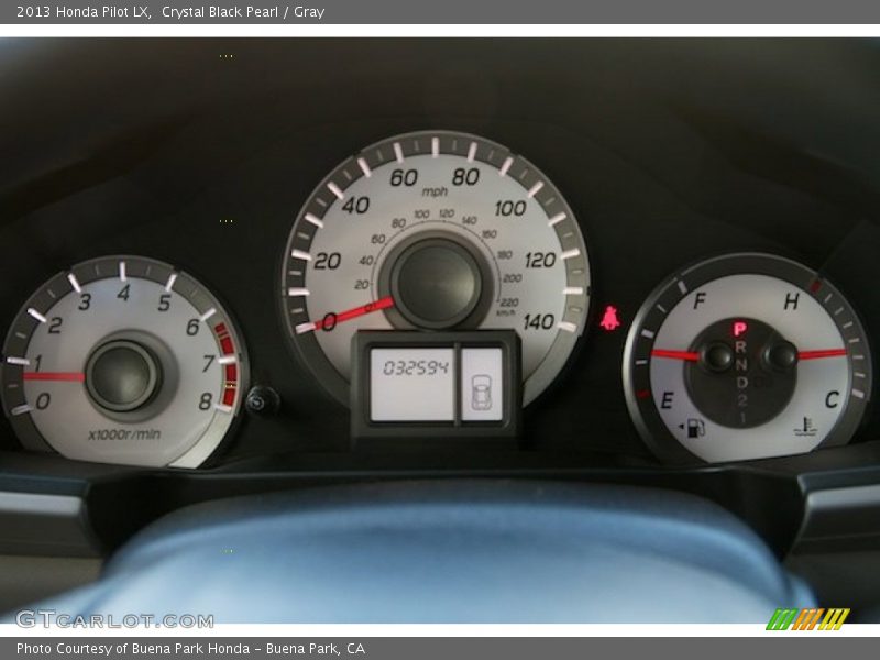 Crystal Black Pearl / Gray 2013 Honda Pilot LX