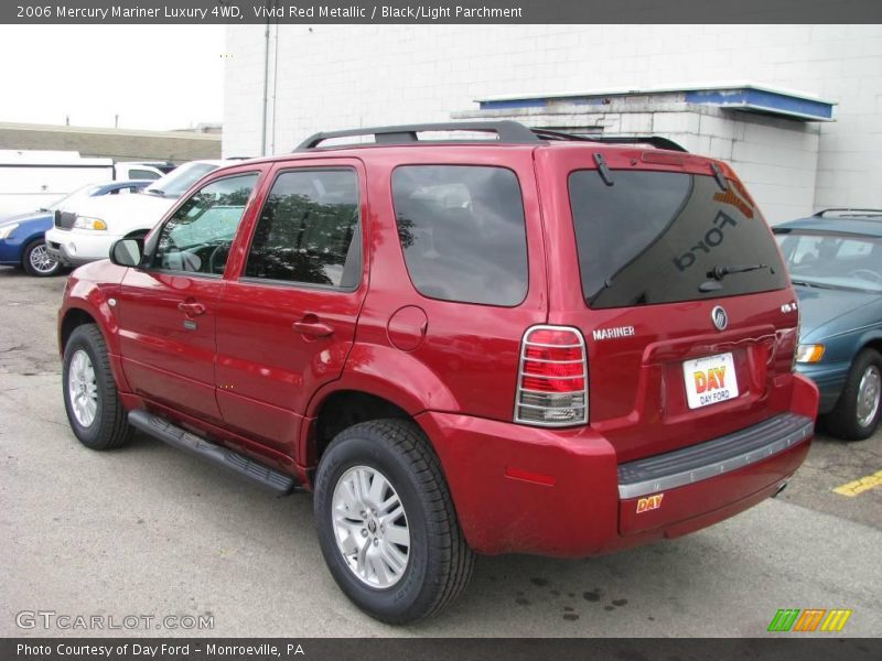 Vivid Red Metallic / Black/Light Parchment 2006 Mercury Mariner Luxury 4WD