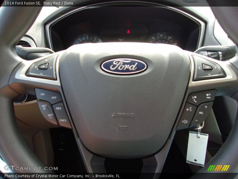 Ruby Red / Dune 2014 Ford Fusion SE