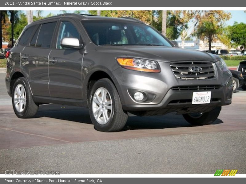 Mineral Gray / Cocoa Black 2011 Hyundai Santa Fe Limited