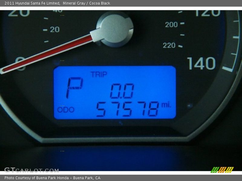 Mineral Gray / Cocoa Black 2011 Hyundai Santa Fe Limited