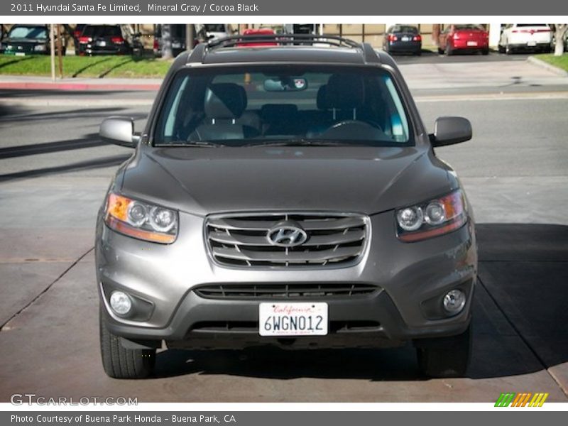 Mineral Gray / Cocoa Black 2011 Hyundai Santa Fe Limited