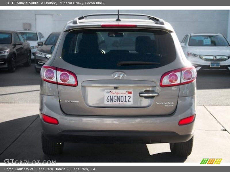Mineral Gray / Cocoa Black 2011 Hyundai Santa Fe Limited