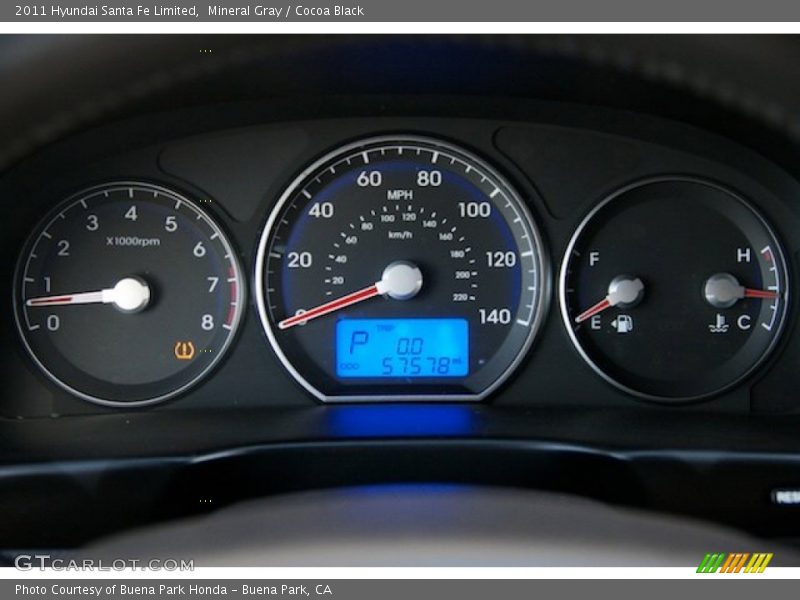 Mineral Gray / Cocoa Black 2011 Hyundai Santa Fe Limited