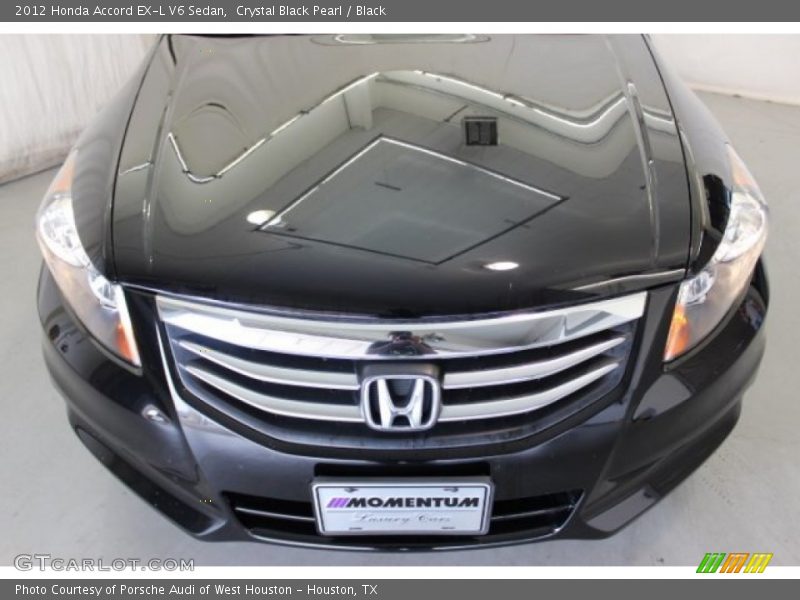 Crystal Black Pearl / Black 2012 Honda Accord EX-L V6 Sedan