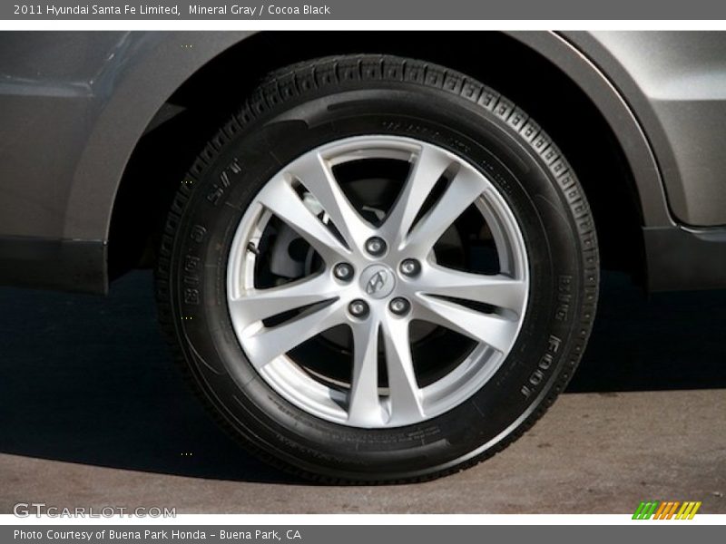 Mineral Gray / Cocoa Black 2011 Hyundai Santa Fe Limited