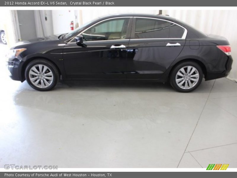 Crystal Black Pearl / Black 2012 Honda Accord EX-L V6 Sedan