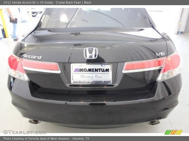 Crystal Black Pearl / Black 2012 Honda Accord EX-L V6 Sedan