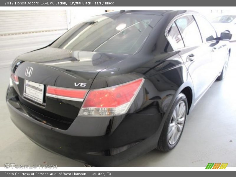 Crystal Black Pearl / Black 2012 Honda Accord EX-L V6 Sedan