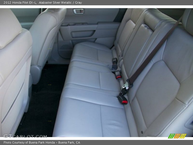 Alabaster Silver Metallic / Gray 2012 Honda Pilot EX-L