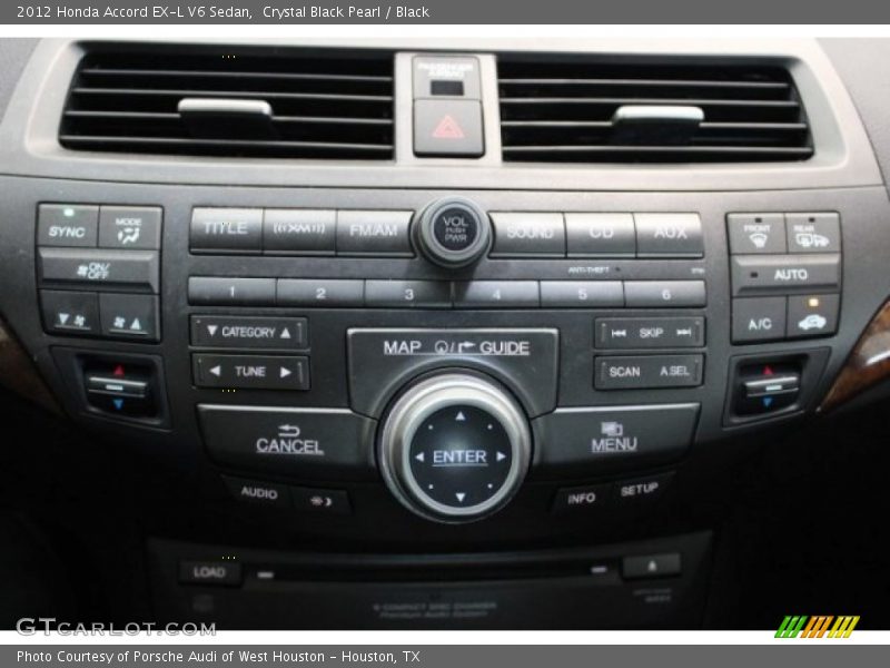 Crystal Black Pearl / Black 2012 Honda Accord EX-L V6 Sedan