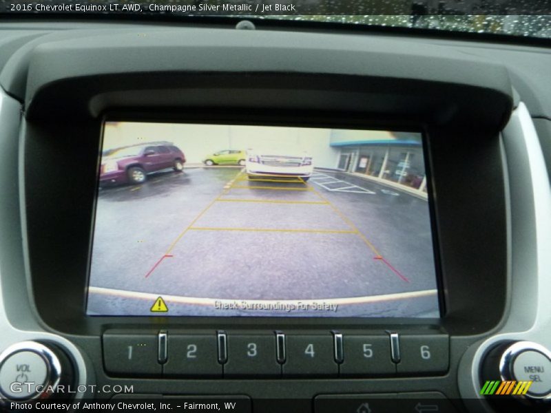 Champagne Silver Metallic / Jet Black 2016 Chevrolet Equinox LT AWD