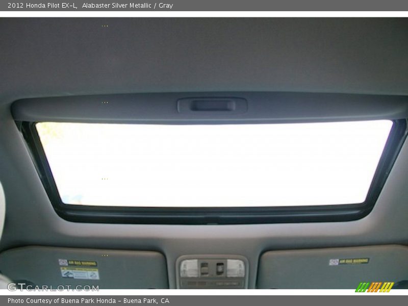 Alabaster Silver Metallic / Gray 2012 Honda Pilot EX-L