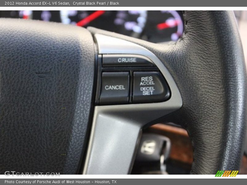 Crystal Black Pearl / Black 2012 Honda Accord EX-L V6 Sedan