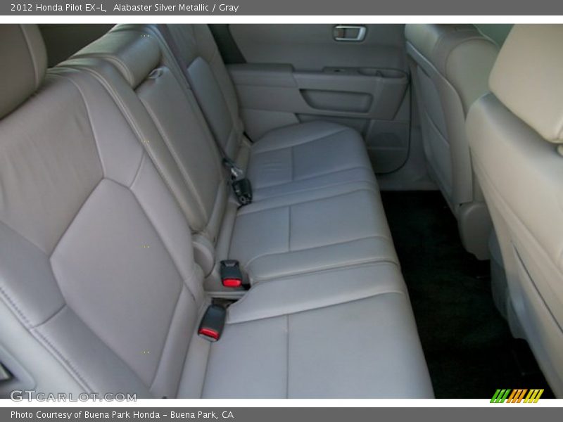 Alabaster Silver Metallic / Gray 2012 Honda Pilot EX-L