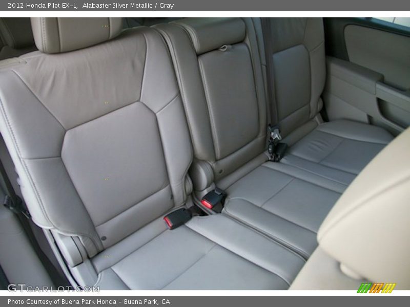 Alabaster Silver Metallic / Gray 2012 Honda Pilot EX-L