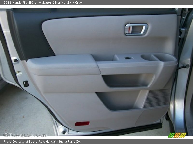 Alabaster Silver Metallic / Gray 2012 Honda Pilot EX-L