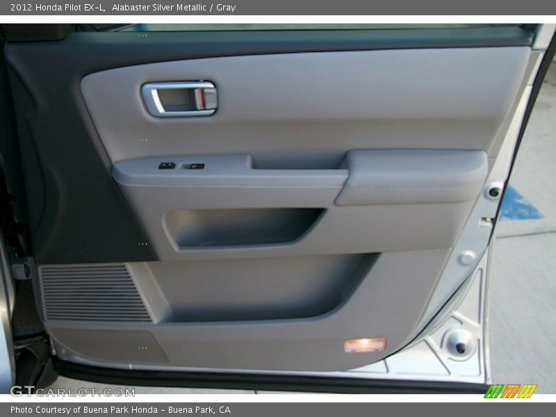 Alabaster Silver Metallic / Gray 2012 Honda Pilot EX-L