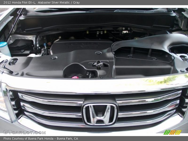 Alabaster Silver Metallic / Gray 2012 Honda Pilot EX-L