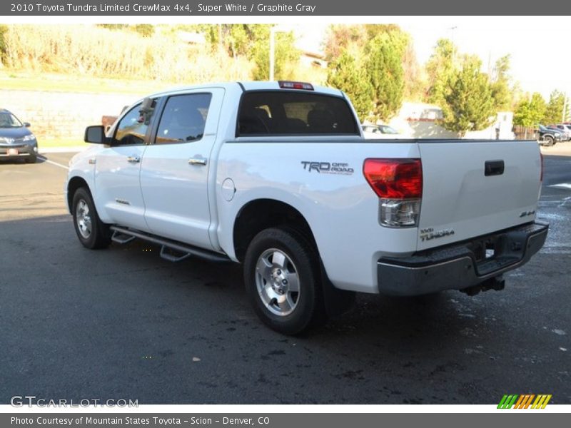 Super White / Graphite Gray 2010 Toyota Tundra Limited CrewMax 4x4