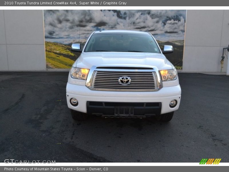 Super White / Graphite Gray 2010 Toyota Tundra Limited CrewMax 4x4