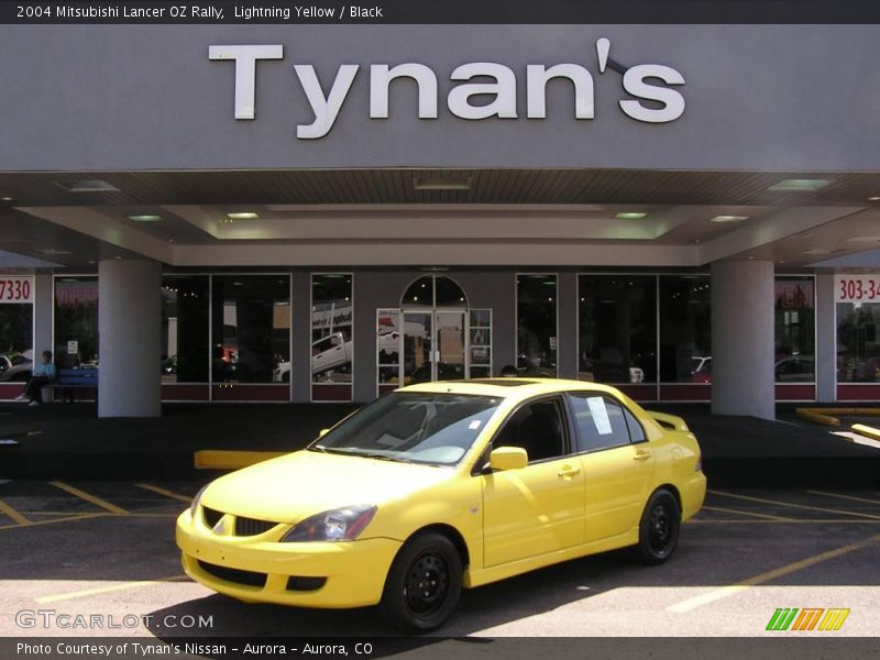 Lightning Yellow / Black 2004 Mitsubishi Lancer OZ Rally