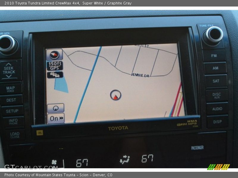 Super White / Graphite Gray 2010 Toyota Tundra Limited CrewMax 4x4