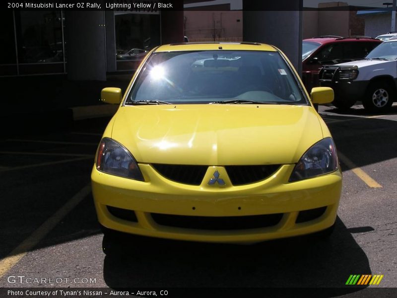 Lightning Yellow / Black 2004 Mitsubishi Lancer OZ Rally